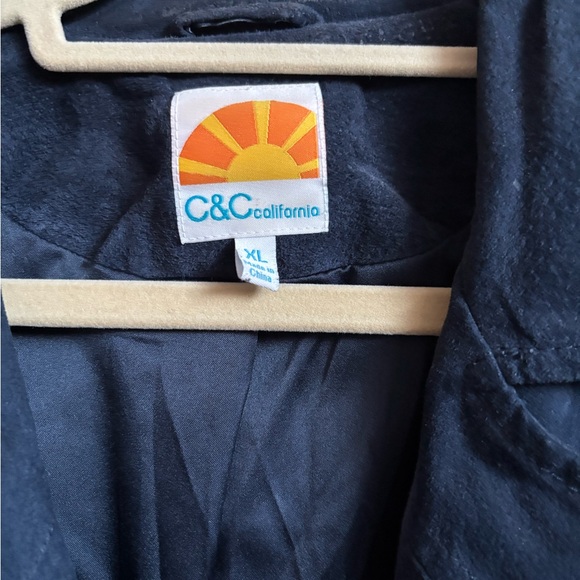 C&C California Suede Moto Jacket - Size XL - Picture 2 of 4
